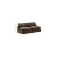 thumbnail image 3 of Meridian Furniture Comfy Brown Velvet 2-Pc. Modular Sofa, 3 of 10