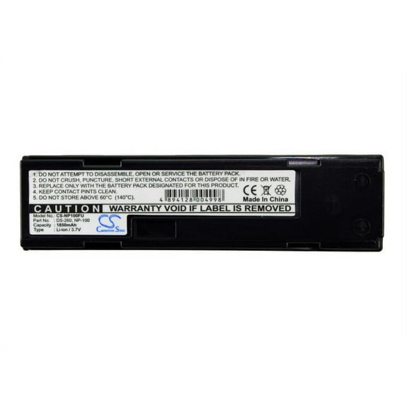 Battery for JVC GC-QX5HD Fujifilm DX-9 TOSHIBA PDR-M3 RICOH BN-V101 NP-100 DB-30