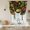 Green, Hunter Green, Copper, Chestnut, variant on Fall Squirrel Tie Up Curtains for Windows, Adjustable Balloon Window Shades, Pastoral Garden Farmhouse Wildlife Kitchen Window Treatments Adjustable Roll Up Curtain for Basement/Nursery 52"x45"
