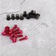 thumbnail image 4 of 10 piezas de pernos y arandelas para parabrisas de motocicleta, kit de montaje de carenado universal para motocicleta, color rojo, 4 of 14