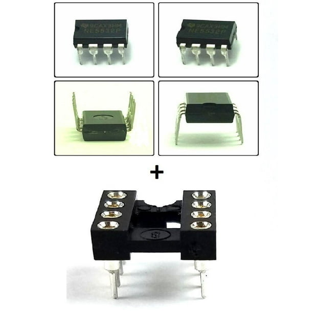 NE5532P Op Amp - Dual Low-Noise High-Speed Audio IC (Pack Of 10, DIP-8)