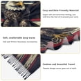 thumbnail image 6 of Winter Scarves for Women Hand Drawn Eagle and American Flag Fashion Pashmina Shawl Wraps Long Blanket Scarf for Fall Spring, 6 of 10