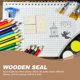 thumbnail image 1 of unbranded Sello De Madera Para Scrapbook Y Diario Con Material Resistente Y Exquisito Beige, 1 of 6