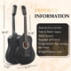 thumbnail image 2 of Kit de Guitarra Acústica Ktaxon 38" de Tilo 6 Cuerdas Negra, 2 of 7