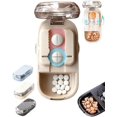 thumbnail image 1 of Onvarious Adjustable Pill Cutter and Splitter for Multiple Pills, Pill Splitter with Centering Device for Cutting Small Large Tiny Pills at a Time in 1/4 1/2 with Storage for Home Travel (Beige), 1 of 7