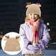 thumbnail image 4 of Gorro de punto grueso para niños Astas Gorro de lana cálido Gorro de punto para bebé (Caqui adecuado para bebés de 3 a 24 meses), 4 of 5