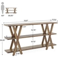 thumbnail image 2 of Tribesigns Wood Console Table 70-Inch Long Sofa Table, Farmhouse Entryway Tables Vintage Couch Table, 2 of 6