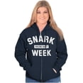 thumbnail image 3 of Funny Feeling Salty Snark Week Joke Zip Up Hoodie Men's Women's Brisco Brands S, 3 of 6
