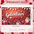 thumbnail image 2 of Red Theme Galentines Banner Heart Pattern Friendship Display Rose Decoration Gift Box Design Heart Backdrop for Galentines Party Girls' Night Friendship Gathering, 2 of 9