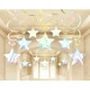 Iridescent Shooting Stars Hanging Swirl Decorations (30pc)