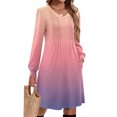 thumbnail image 4 of Maxi Dress for Women 2025 Long Sleeve V-Neck Female Fashion Elegant Dresses Casual Female Straight Evening Dresses Beige L, 4 of 4