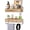 Brown, variant on 2-Pack Rustic Floating Shelves with Drawer, Black, 15.8 Inch Long, Wall-Mounted, Bathroom, Kitchen, Living Room Storage