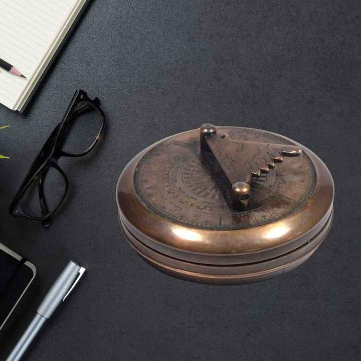 Vintage Nautical Sundial With Compass Hatton Garden Maritime Compass Sundial Engraved Hatton Garden Compass Sundial
