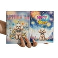 thumbnail image 3 of Happy New Year with Poodle Fireworks Holiday Xmas Winter 2025 Travel Passport Wallet Poodles Dog Lover Gifts Idea PU Leather Passport Holder Cover - 00025, 3 of 5