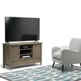 thumbnail image 6 of Simpli Home Warm Shaker 47 inch Wide Solid Wood TV Stand in Distressed Grey For TVs up to 50 inches, 6 of 11
