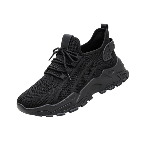 LTTVQM Trendy Sneakers for Women Mesh Lace-Up Rubber Sole Retro Breathable Walking Shoes Casual Gym Athletic Sneakers for All Seasons Black 36(US-5.5)