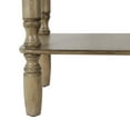 thumbnail image 4 of Simplify Rectangular Wood Console Table with Shelf, Sahara Finish, 4 of 6
