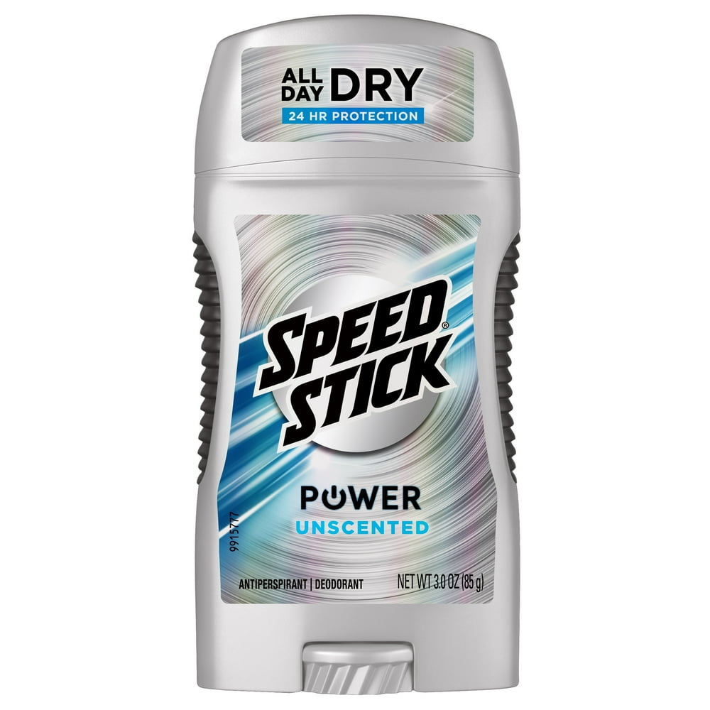 Speed Stick Power Antiperspirant Deodorant for Men, Unscented 3 oz