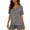 Gray, variant on SuDongPo Pajamas Sets for Women Short Sleeve Button Down Tops and Elastic Wasit Shorts 2 Piece Pjs Outfit Sleepwear Loungewear