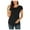 Black, variant on Kukoosong Women's Short Sleeve Maternity T Shirt Clothes for Women Summer Women Maternity Clothes Round Neck Short Sleeve Ruffle Fold Pregnant Tops Wine M