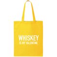 thumbnail image 1 of Whiskey Is My Valentine Cotton Canvas Tote Bag, 1 of 1
