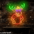 thumbnail image 4 of Glowneon Cool Moose Led Neon Light, Moose Led Wall Art Bedroom Decor, 4 of 5