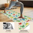 thumbnail image 4 of LightGreen Cartoon Dinosaurs Colorful Elements Pattern Hot Yoga Mat Towel Non Slip for Hot Yoga - Quick-Drying Yoga Mat Cover with 4 Corner Pockets with Travel Bag - Hot Yoga Towel Non Slip 70"x26", 4 of 6