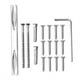 thumbnail image 5 of Manija De Puerta De 2 Piezas, Accesorio De Muebles De Acero Inoxidable, Accesorios De Cerradura Ajustable, Componente De Barras De Puertas De Pestillo Para Reemplazar Eigraketly HA025923-02, 5 of 5