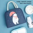 thumbnail image 4 of keepw Polyester Stylish For Home And Office - Large Capacity Large Capacity Design Lunch Bags For Women Table navy blue 1 1Set, 4 of 6