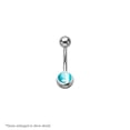 thumbnail image 5 of 14ga-3/8"(10mm) Semi-Precious Stone 316L Surgical Steel Belly Ring, 5 of 10