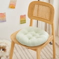 thumbnail image 2 of JeashCHAT Round Chair Cushion 16 inch, Solid Color Tufted Chair Pad with Non-Slip Bottom for Dining & Office Chairs, Floor Pillow Cushion, Washable Seat Pad, Mint Green, 2 of 6
