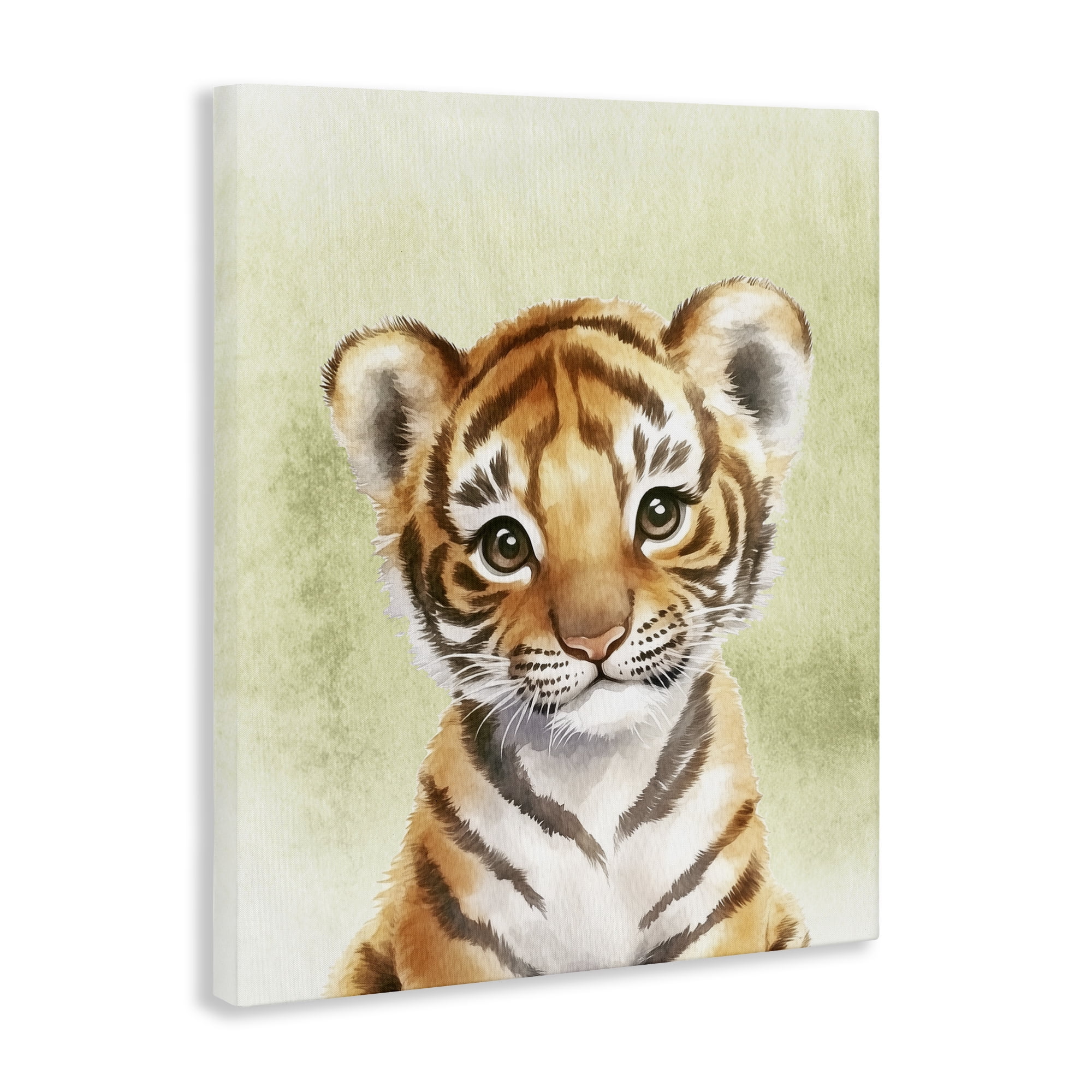 Stupell Industries Jungle Friends Baby Tiger Canvas Wall Art, design by Christine Simpson Art