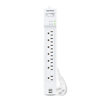 CyberPower Essential Series P703URC1 2,000 Joule Surge Protector with 2 USB-A Ports