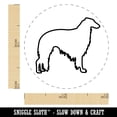 thumbnail image 2 of Borzoi Russian Wolfhound Dog Outline Rubber Stamp for Scrapbooking Crafting Stamping - Mini 1/2 Inch, 2 of 7