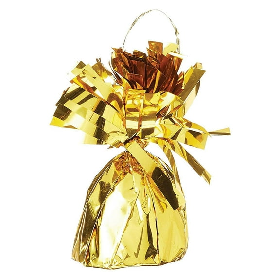 Beistle Metallic Wrapped Balloon Weight gold (Case of 12)