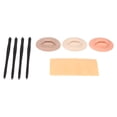 thumbnail image 2 of Kit completo de piel para práctica de tatuajes semipermanentes, delineador desechable de silicona, sombreador y herramientas de microblading., 2 of 14