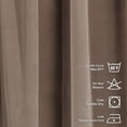 thumbnail image 3 of 3S Brother's Solid Luxury Matte Velvet Soft Curtains Set of 2 Panels Hanging Back Tap & Rod Pocket Home Décor Bedroom Kitchen Office Windows Room Darkering ( Golden Brown-52"x95"), 3 of 6