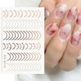 thumbnail image 6 of opvise Nail Strip Half Moon Shape 3D Effect Ultra Thin Rose Gold Striping Tape Manicure Design Lines for Female, 6 of 8