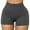 Grey, variant on Yoga Shorts Skinny High Elasticity Solid Color Above Knee Length Soft Anti-exposed Butt-lifted High Waist Plus Size Base Pants Women Garment