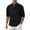 Black, variant on Afdoent Shirt For Men Male Casual Slim Fit Stand Collar With Chest Pocket For Everyday Wear Vacation Summer Beach Shirts