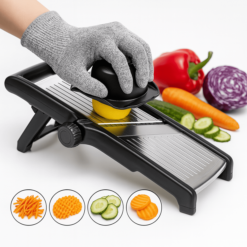 Swayvoo Stainless Steel Mandoline Slicer Vegetable Chopper Potato Slicer