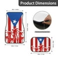 thumbnail image 5 of Pzuqiu Puerto Rico Flag Car Floor Mats with Car Steering Wheel Cover 5 Pcs Full Set Front & Rear Floor Mats with Anti-Slip Pad All Weather Removable Automotive Accessories for Cars, 5 of 6