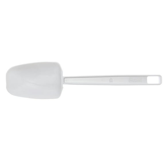HUBERT® Spoon Spatula White Vinyl with Polystyrene Handle - 10"L