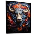 thumbnail image 2 of Designart "Cosmic Highlanders In Yak Land I" Yaks Floater Framed Canvas Prints, 2 of 5
