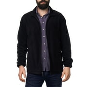 Alpine Swiss Trent Mens Full Zip Up Fleece Jacket Soft Casual Warm Zipper Coat