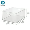 thumbnail image 2 of Plastic Storage Bins with Handles for Household Storage and Organization - Ideal for Kitchen, Bathroom, or Home Office, 2 of 8