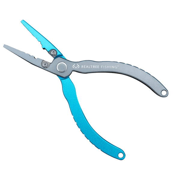 Realtree Fishing Pliers – 6.5 in Anodized Aluminum with Carbide Cutter