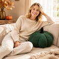 thumbnail image 6 of Pumpkin Throw Pillow, Soft Plush Yellow Halloween Decorative Cushion, 1 Pack 9.8 inch Stuffed Pumpkin Pillow, Perfect for Living Room Sofa Couch Bedroom Halloween Party Home Holiday Decoration, 6 of 7
