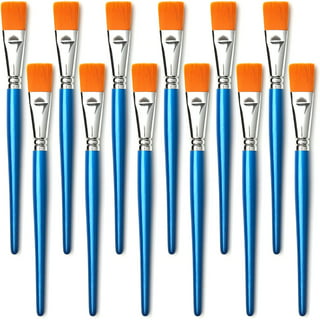 Paint Brushes, 5 Pack Paint Brushes With Wooden Handle, Flat