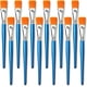 thumbnail image 1 of Brocha plana de 1 pulgada para pintura acrílica, 12 brochas grandes de pintura sintética, con mango de madera, para pintura acrílica, acuarela, pintura al óleo, manualidades, arte facial JAMW Sencillez, 1 of 5